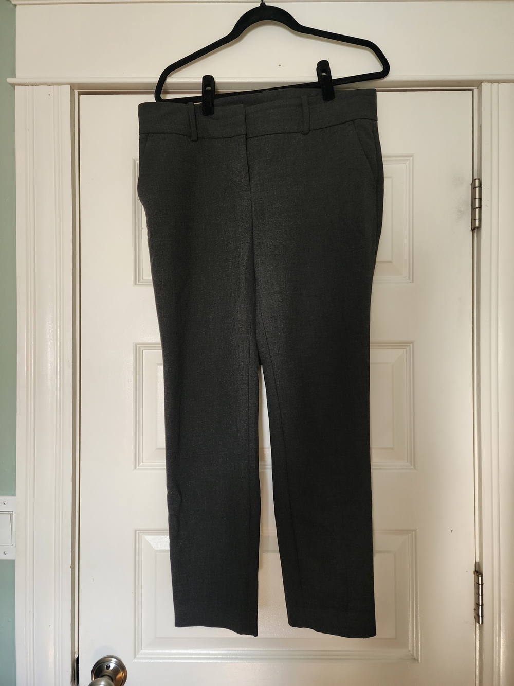 Ann Taylor Dark Charcoal Knit Dress Pants